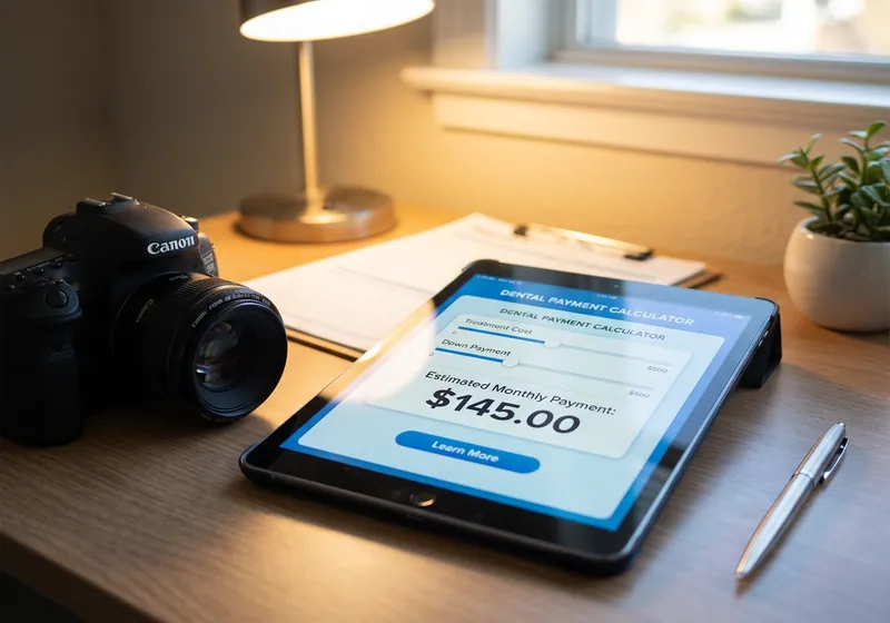 Custom video content displayed on tablet in dental practice